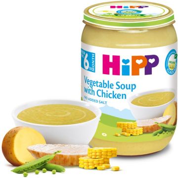 Hipp  Зеленчукова крем супа с Пиле Био пюре 6м+