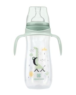 Kikkaboo Savanna полипропиленово шише за момче с дръжки 3м+ 400мл