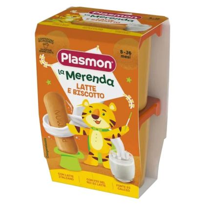Plasmon Млечен десерт с бишкоти 6М+