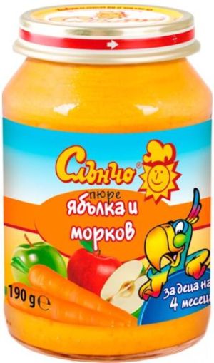 Слънчо Ябълка и Морков пюре  4м+