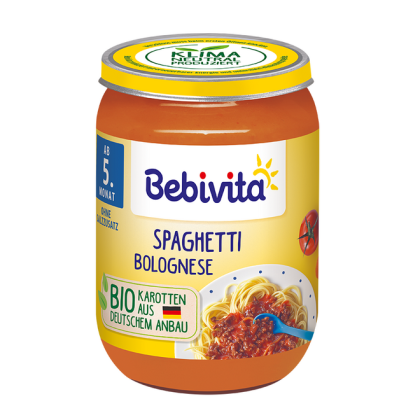 Bebivita спагети Болонезе Био пюре 5м+