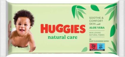 Huggies мокри кърпи с Алое Вера 56 броя