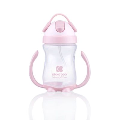 Kikkaboo чаша със сламка момиче 12м+
