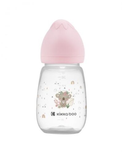 Kikkaboo Jingle Jungle полипропиленово шише за момиче 3м+ 260мл