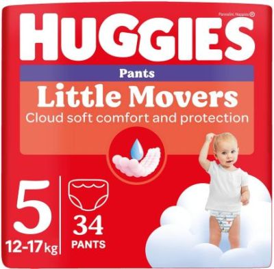 Huggies Little Movers 5 пелени гащи  